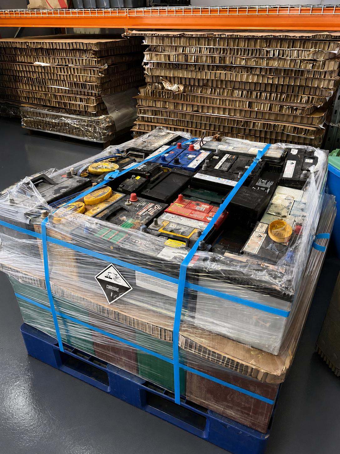 Safe lead-acid battery recycling and collection service